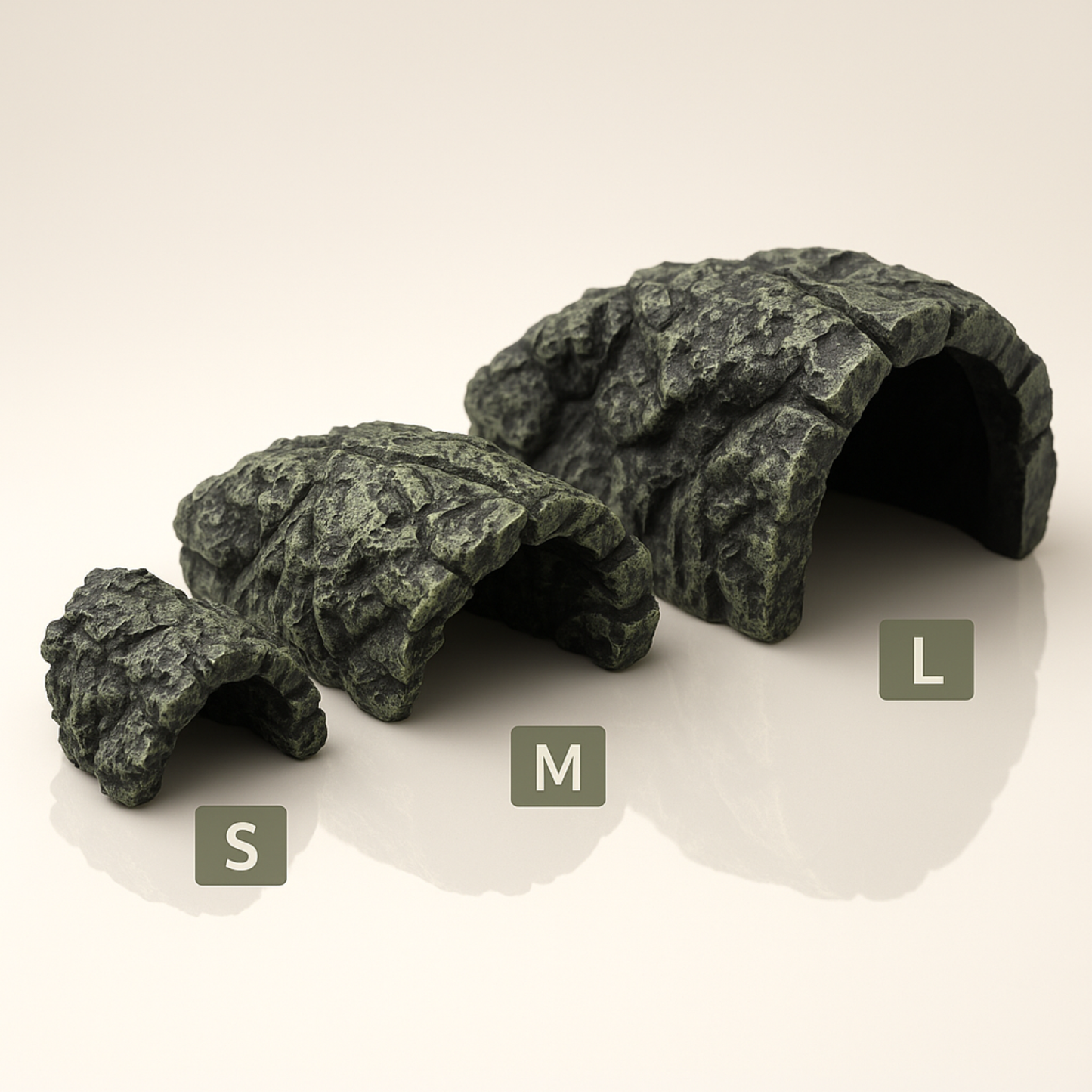 Grotte en Résine pour Terrarium – Cachette Roche Naturelle