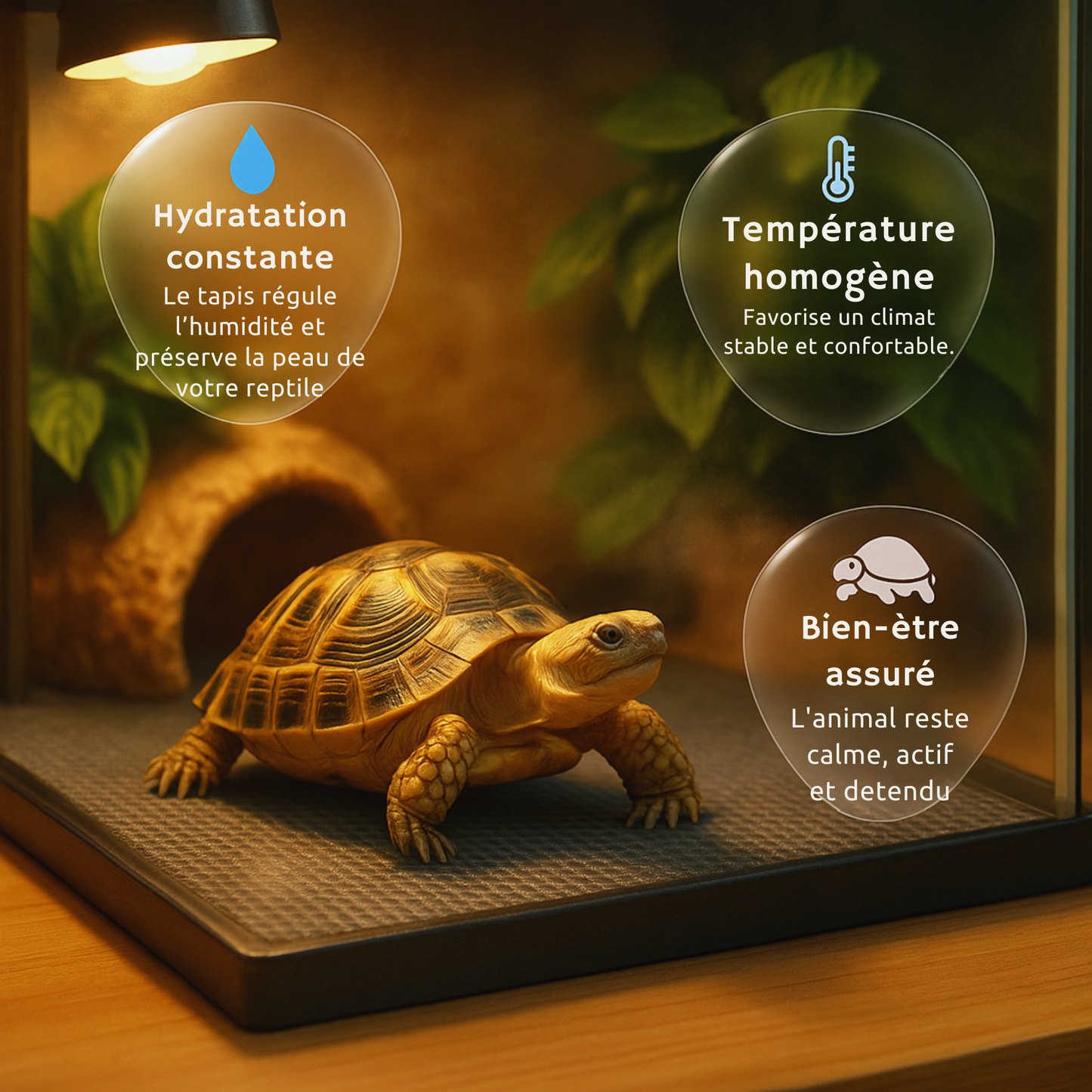 Tapis de sol 3-en-1 pour Terrarium