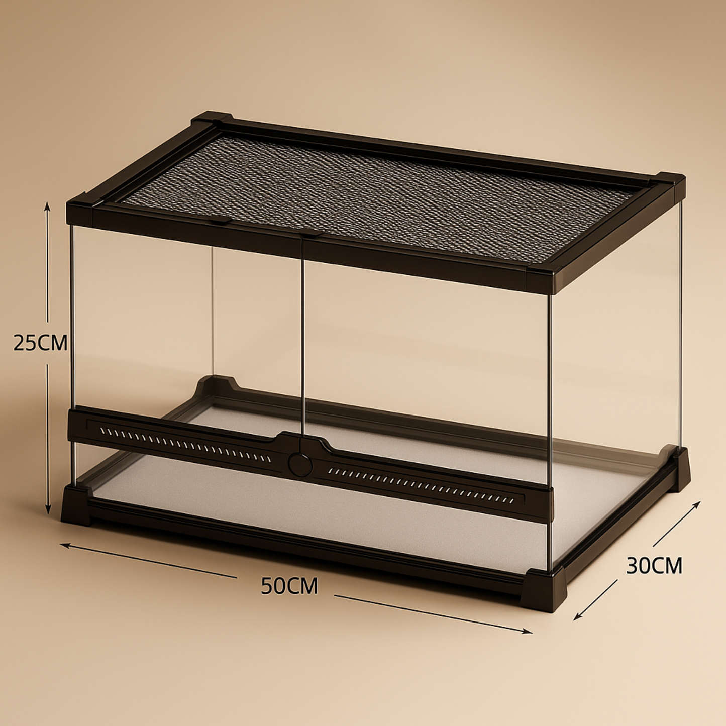 Terrarium en verre transparent