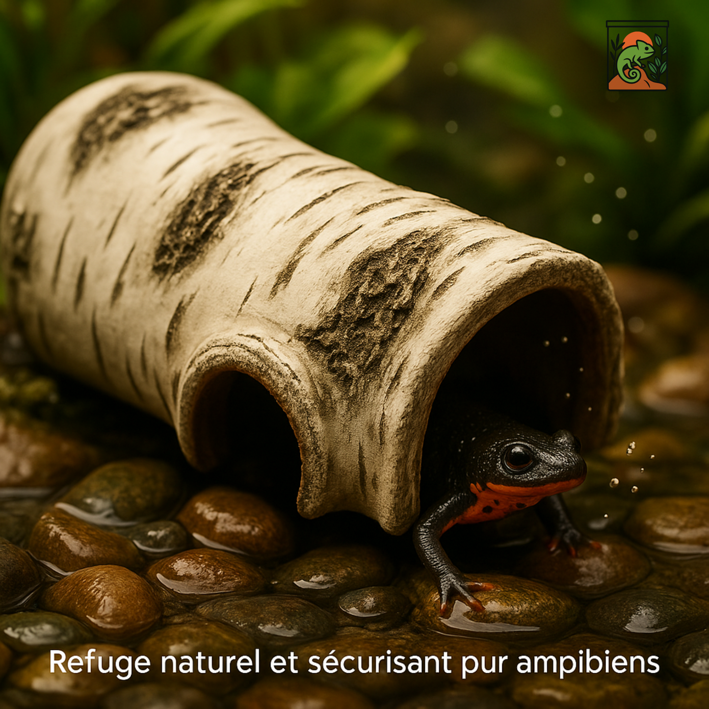 Abri Naturel pour Terrarium – Cachette Tronc de Bois