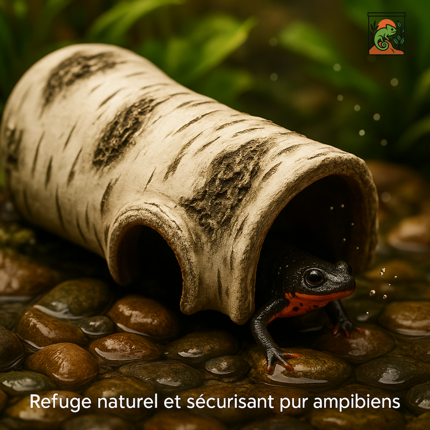 Abri Naturel pour Terrarium – Cachette Tronc de Bois