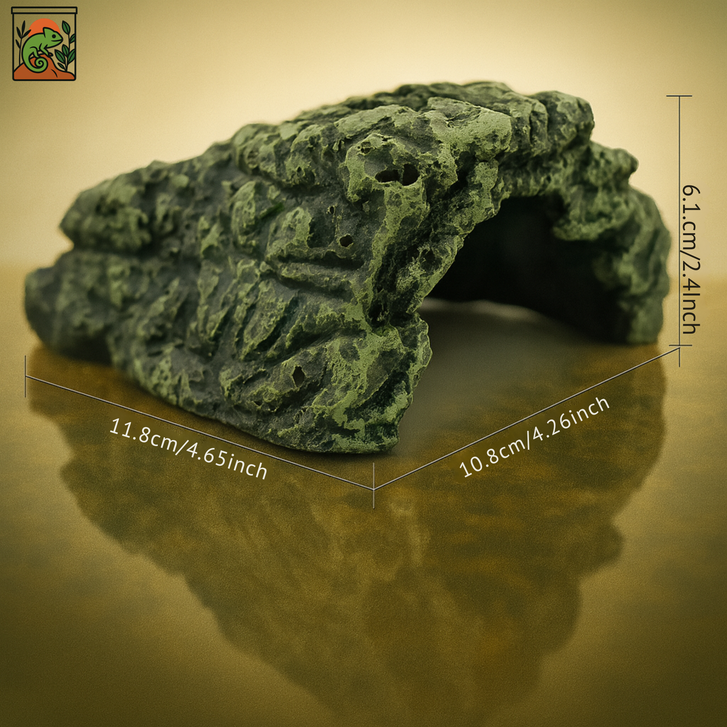 Grotte en Résine pour Terrarium – Cachette Roche Naturelle
