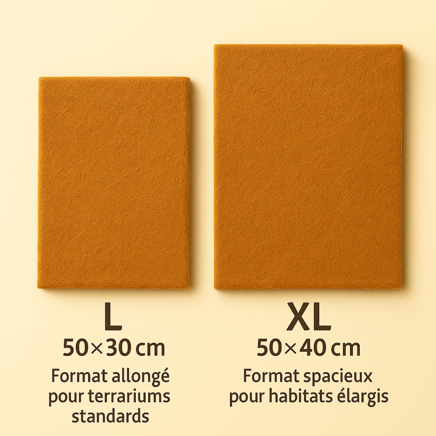 Tapis en Fibres de Coco Naturelles pour Terrarium