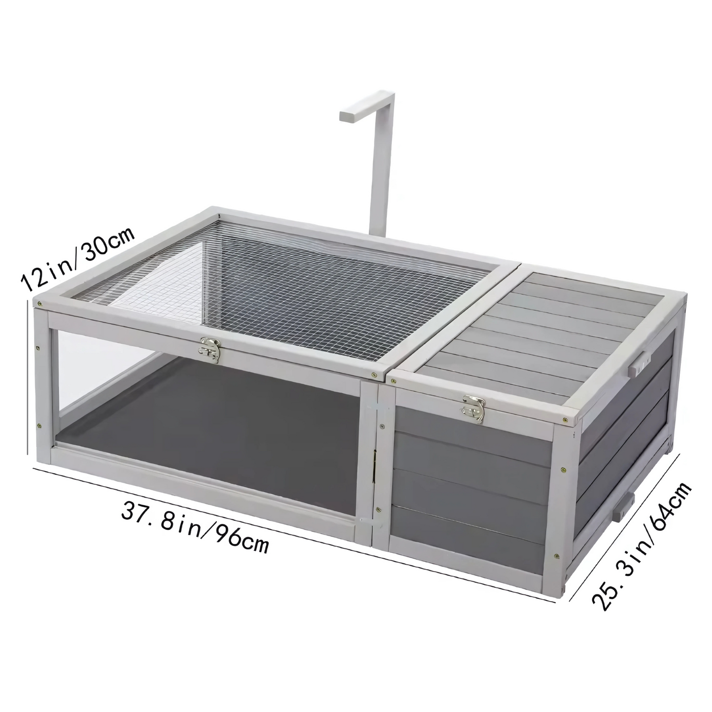 Terrarium Enclos en Bois, Sécurisé et Élégant pour Tortue