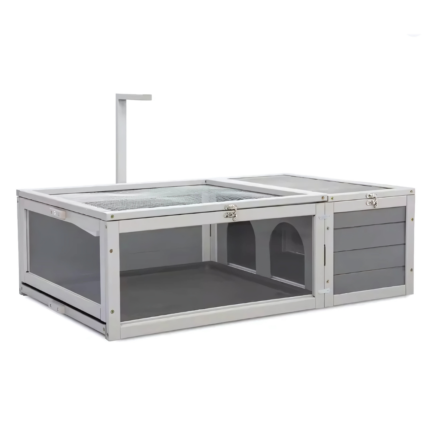 Terrarium Enclos en Bois, Sécurisé et Élégant pour Tortue