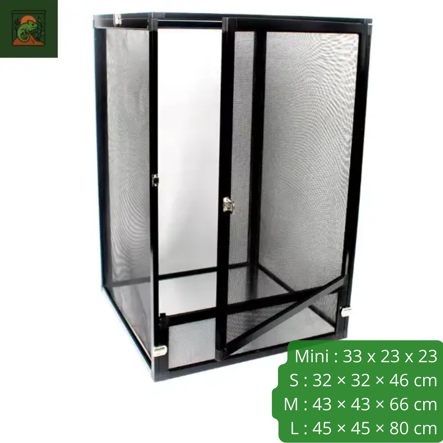 Terrarium grillagé en aluminium – Haute ventilation et visibilité
