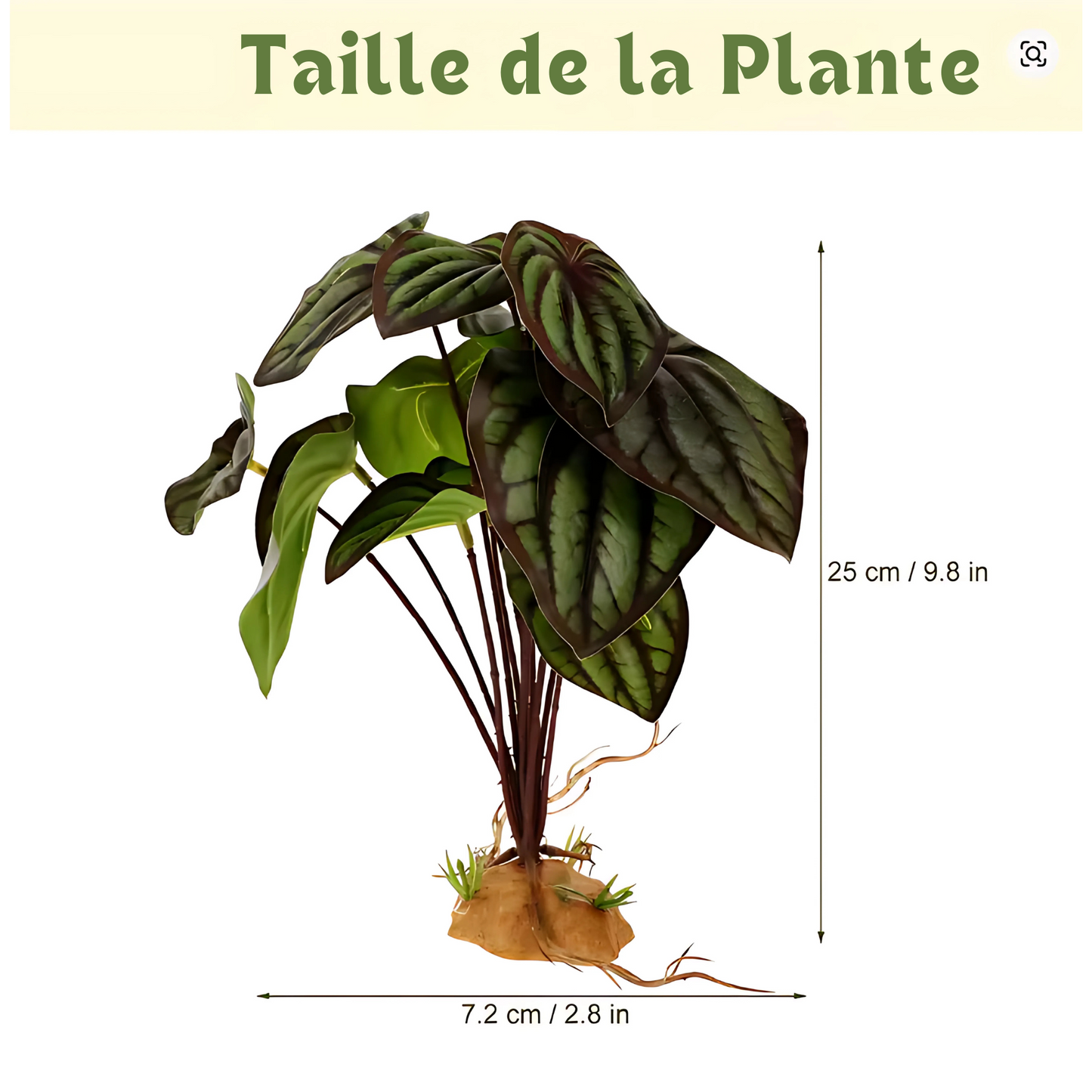 Plante Tropicale pour Terrarium – Feuillage Artificiel Réaliste