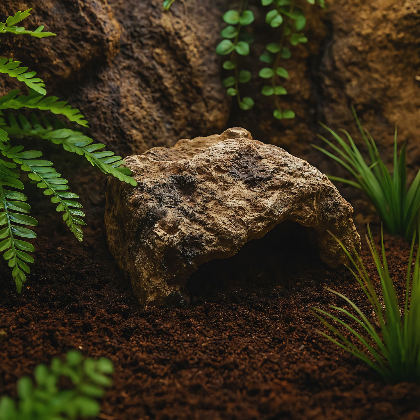 Cachette spéciale pour Terrarium – Grotte en Résine Réaliste