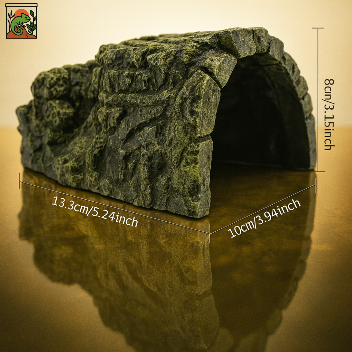 Grotte en Résine pour Terrarium – Cachette Roche Naturelle