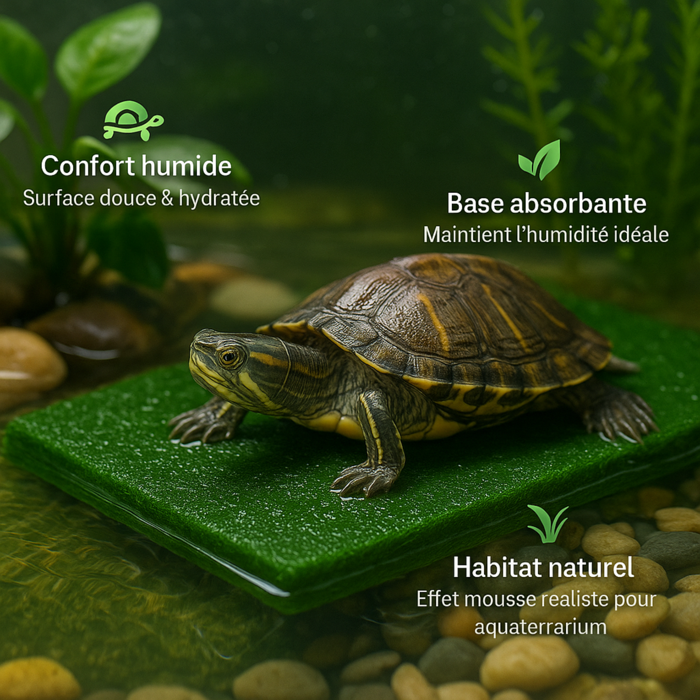 Tapis de Fond en Mousse naturelle pour Terrarium