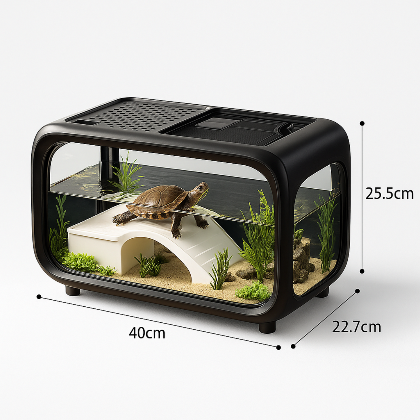 Vivarium pour tortue - Terrarium Aquatique Transparent