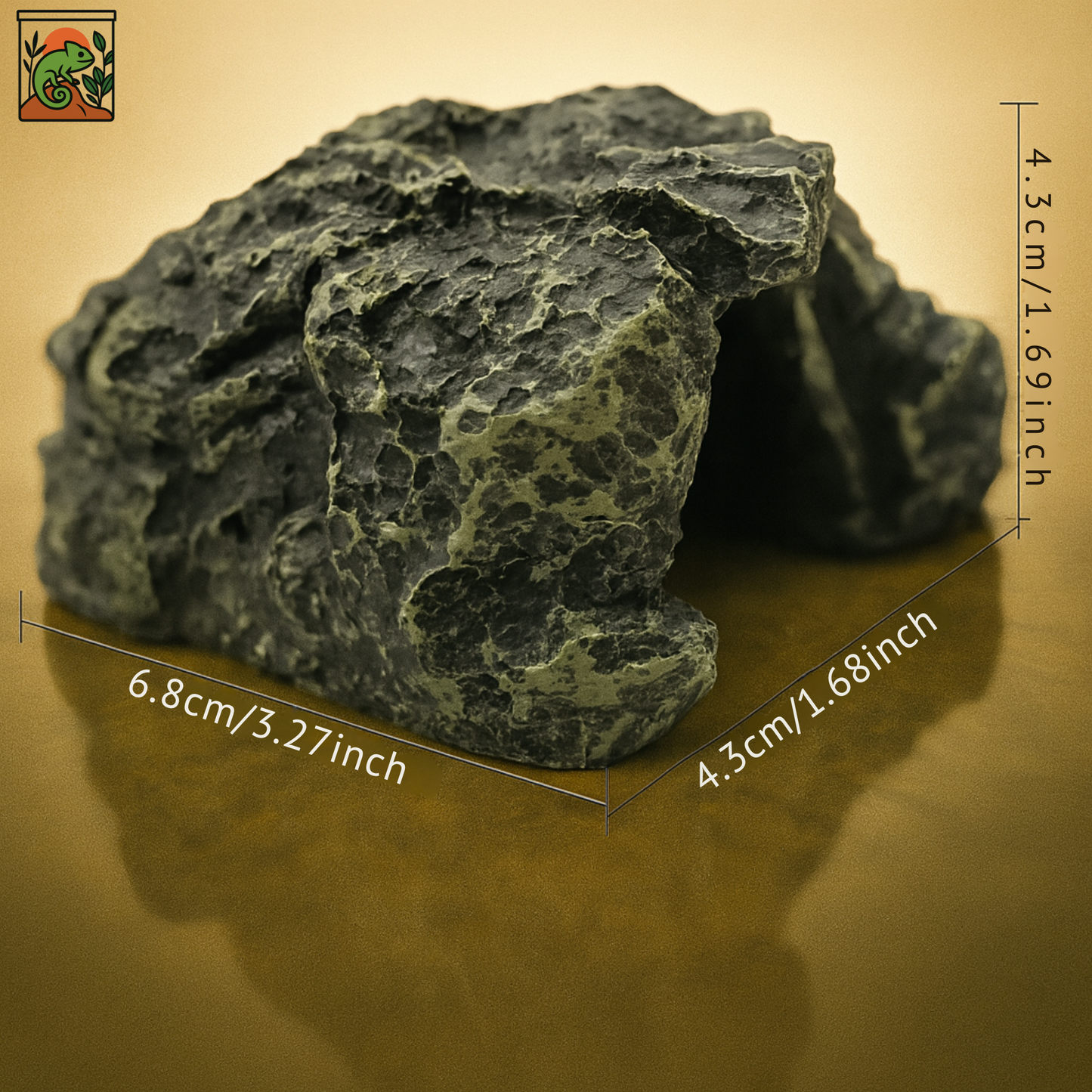Grotte en Résine pour Terrarium – Cachette Roche Naturelle