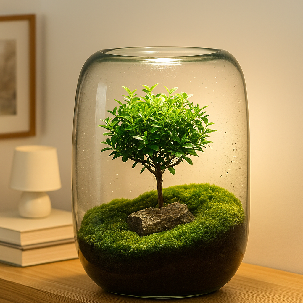 Terrarium Plante Micro-Paysage en Verre