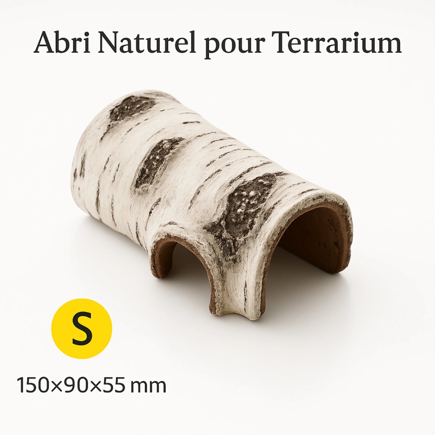 Abri Naturel pour Terrarium – Cachette Tronc de Bois