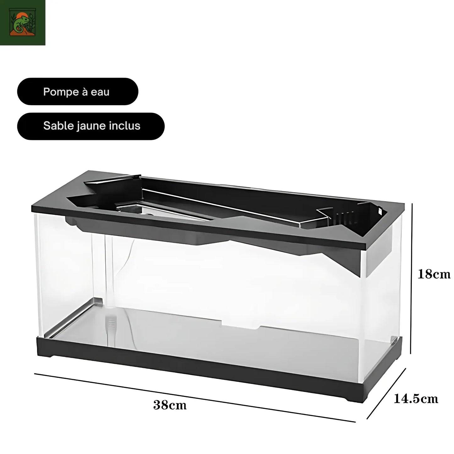 Aquaterrarium en acrylique moderne –Terrarium aquatique Kit tout-en-un