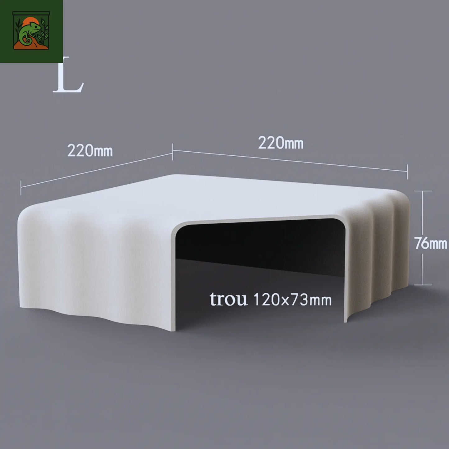Cachette de Grotte Souterraine pour Terrarium