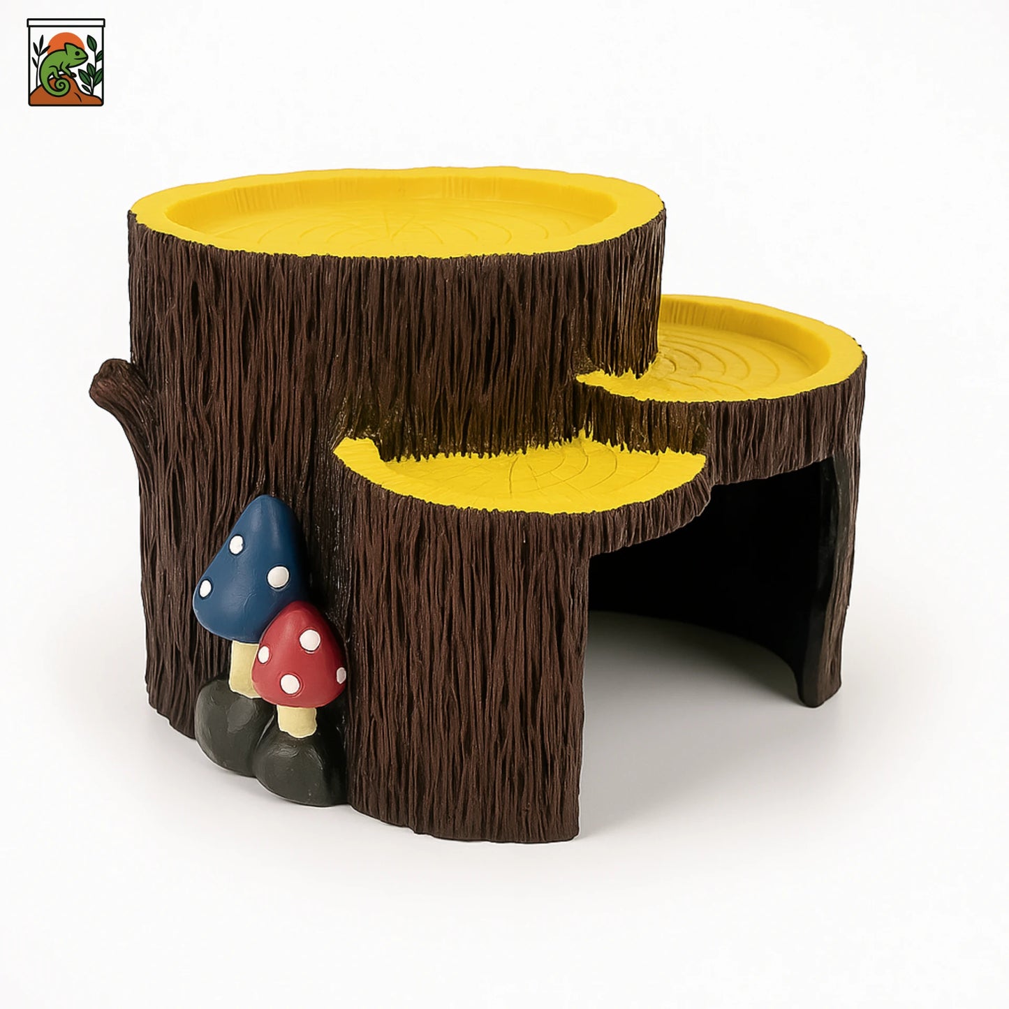 Cachette en Résine Imitation Tronc pour Terrarium – Abri Naturel