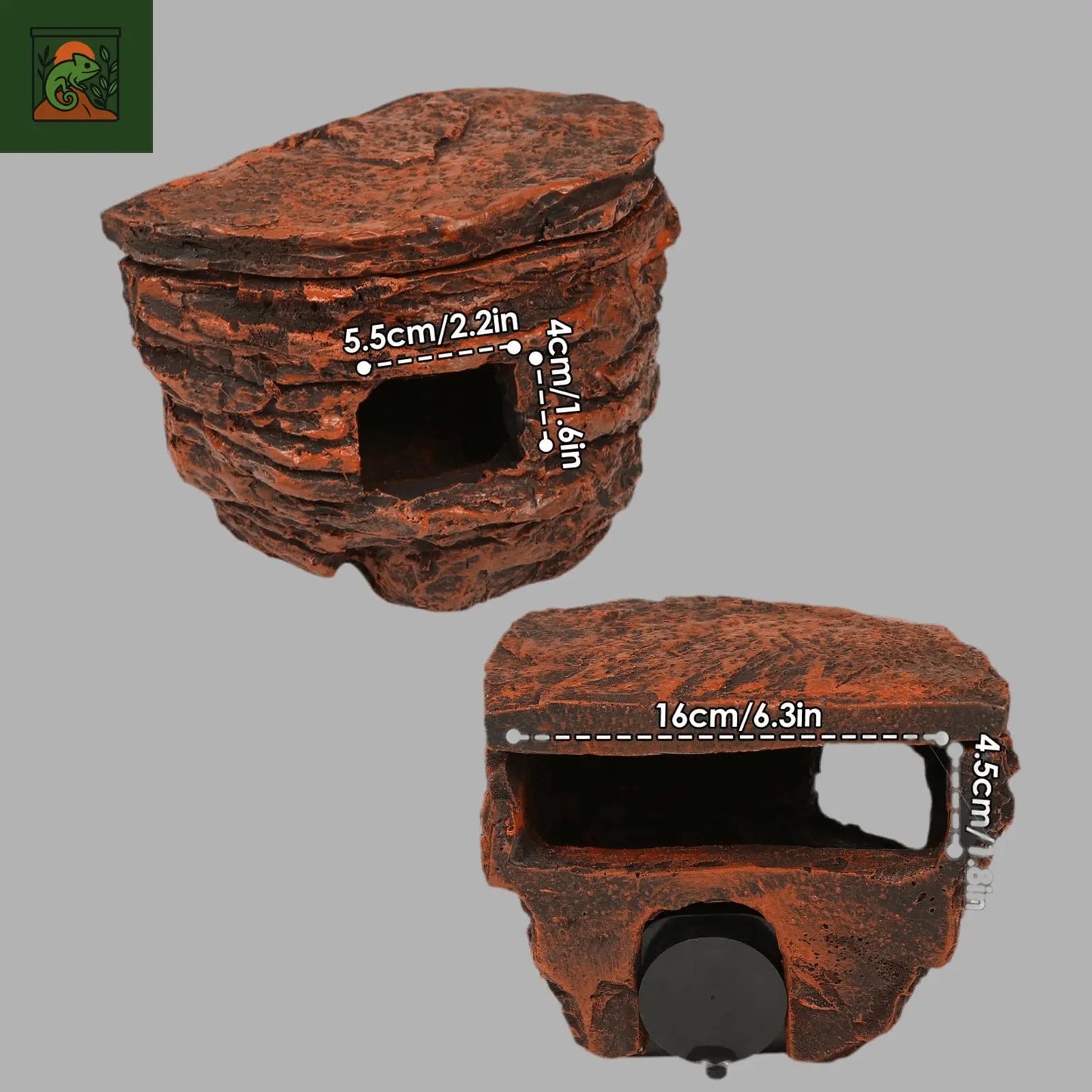 Cachette en Roche pour Reptiles - Décoration de Terrarium - LeTerrarium