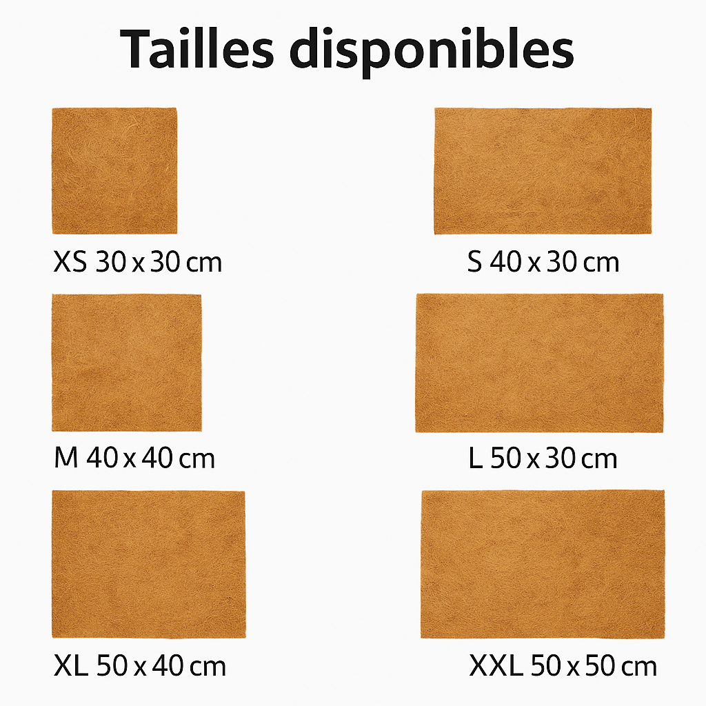 Tapis en Fibres Naturelles pour Terrarium