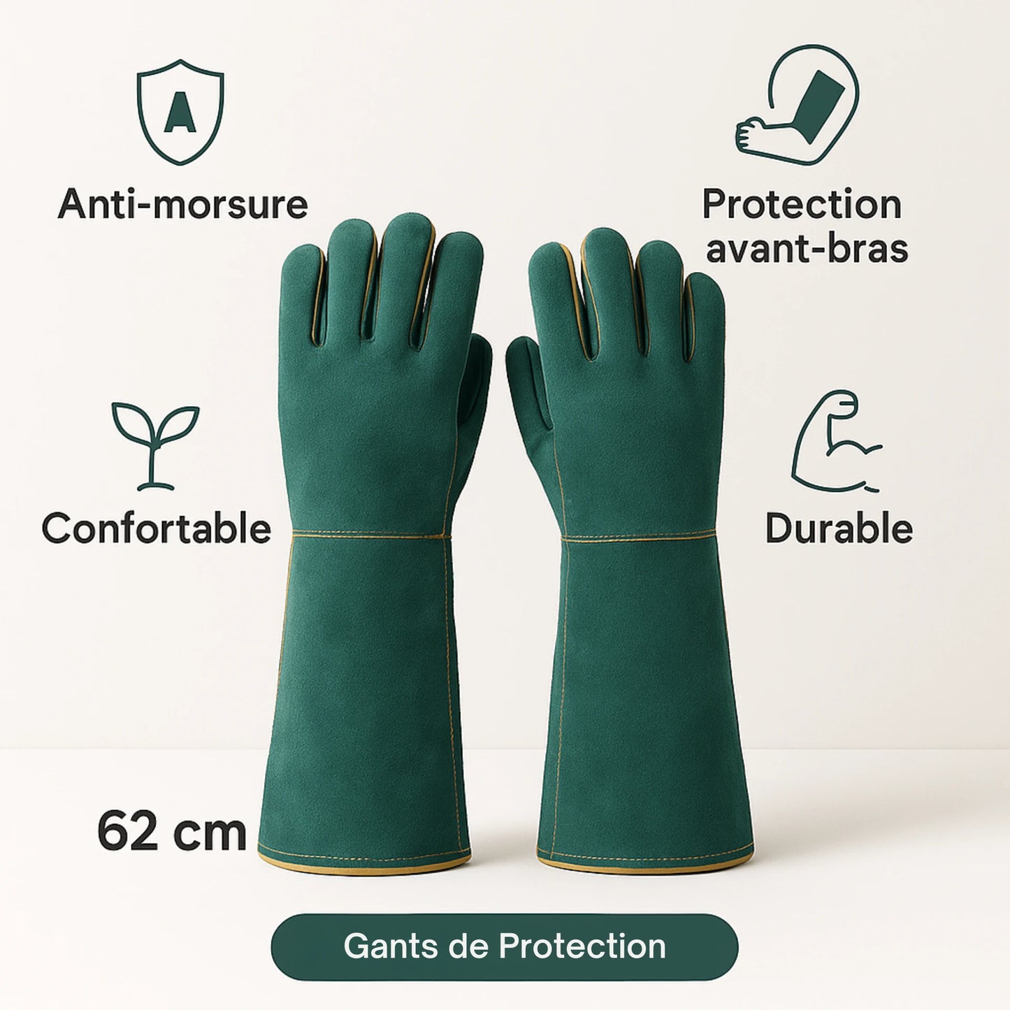 Gants Anti-Morsure pour Reptiles – Sécurité Manipulation Terrarium