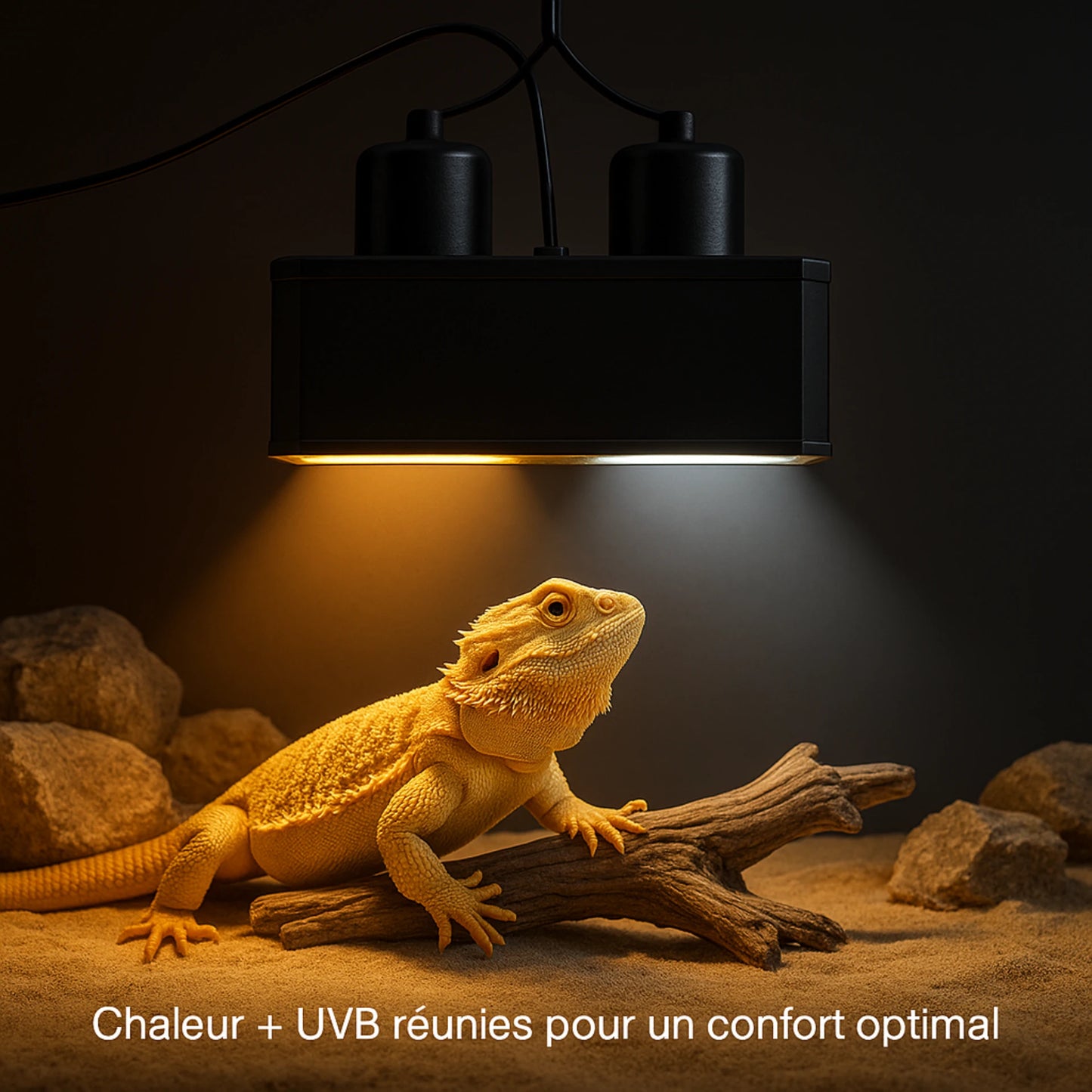 Lampe Double Dôme a Terrarium pour Reptiles