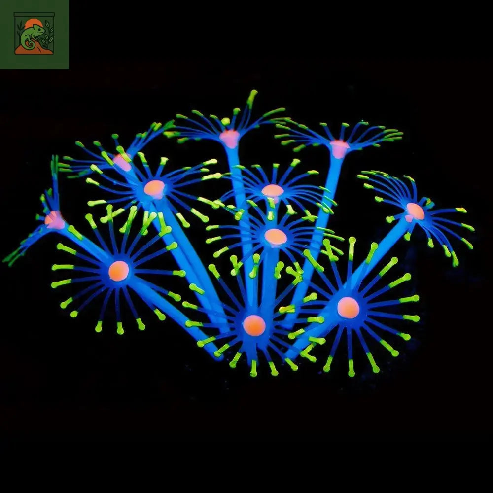 Plante Corail Fluorescente en Silicone pour Terrarium Aquatique – Décoration Lumineuse (1 pièce) - LeTerrarium