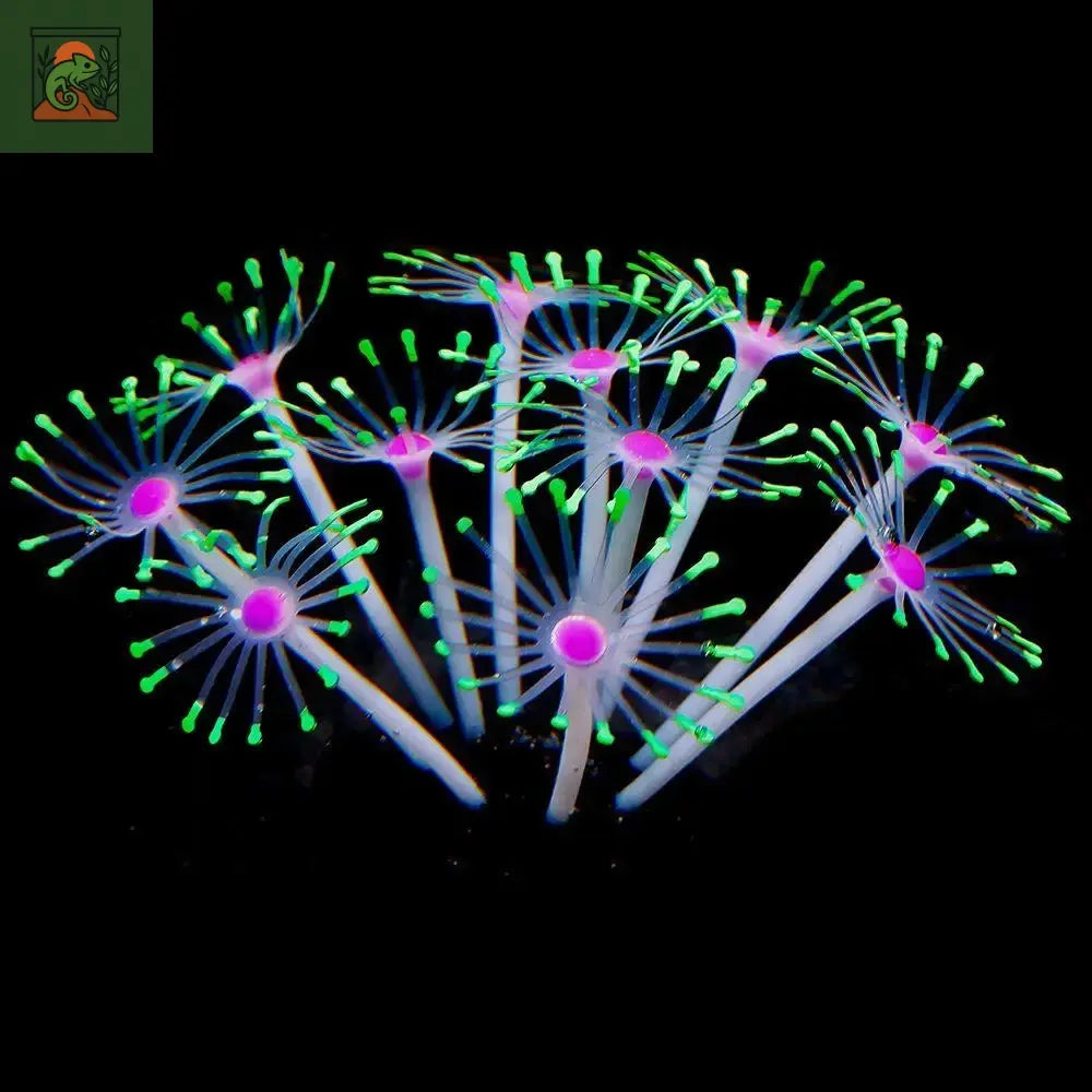 Plante Corail Fluorescente en Silicone pour Terrarium Aquatique – Décoration Lumineuse (1 pièce) - LeTerrarium