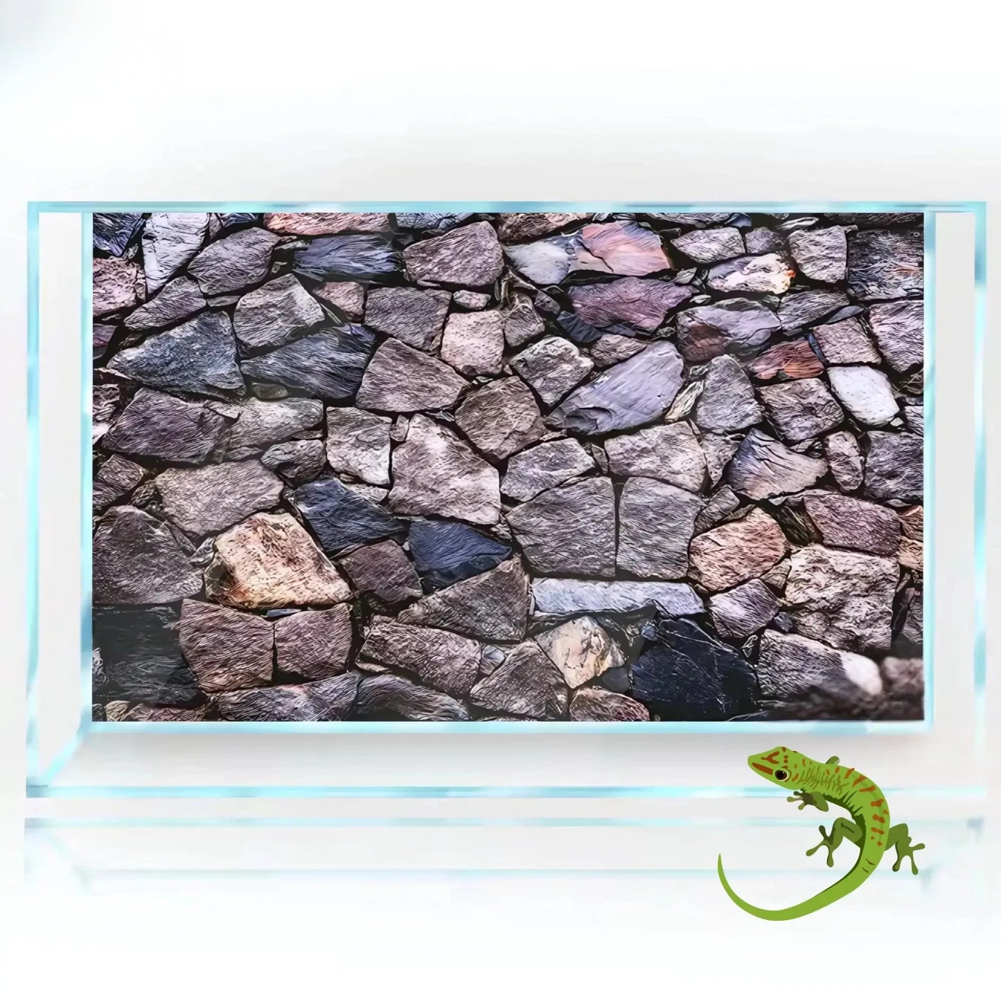 Poster de Fond pour Terrarium - Style roche 3D