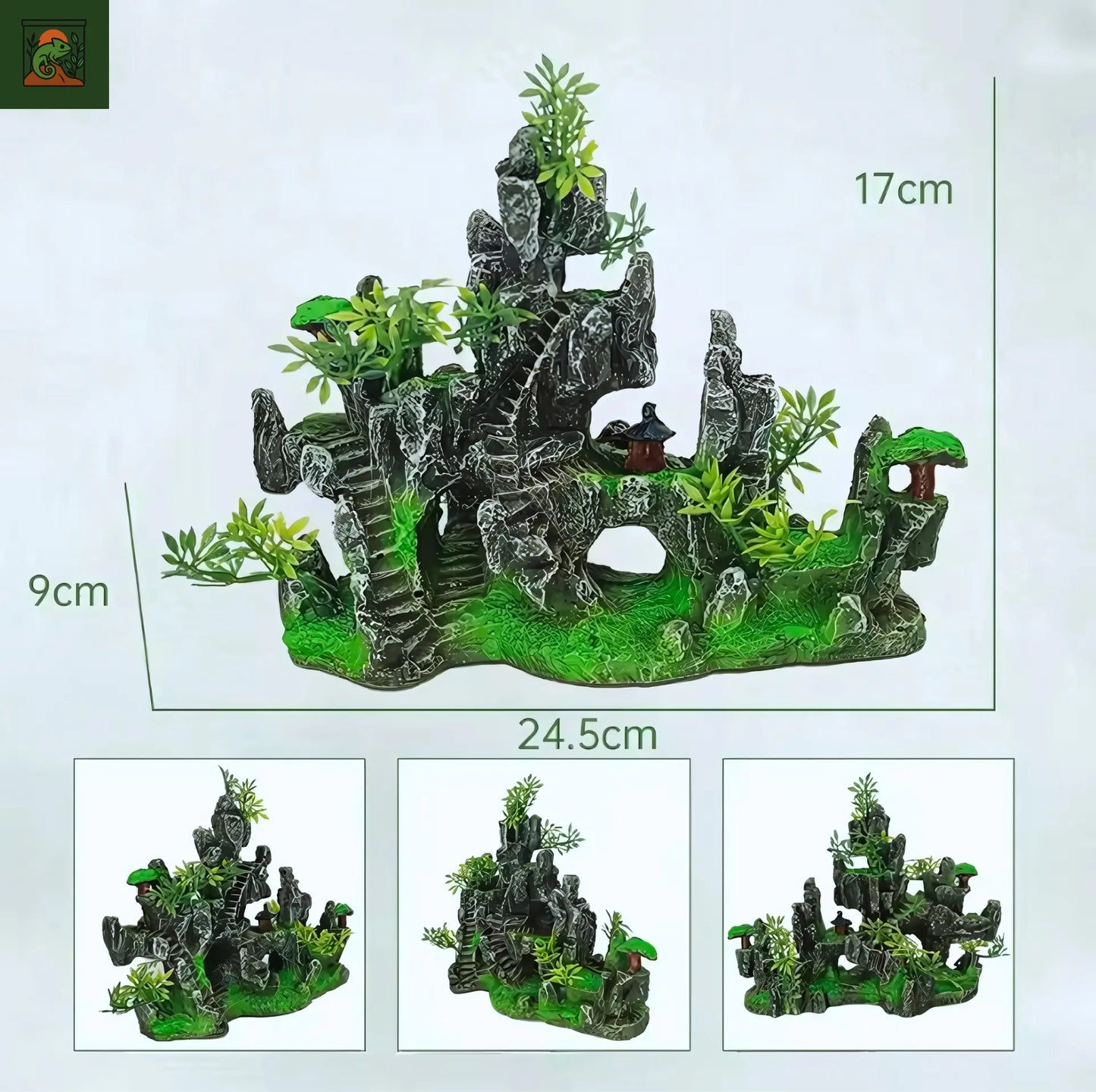 Rocher Suspendu en Résine pour Terrarium – Décor Montagneux