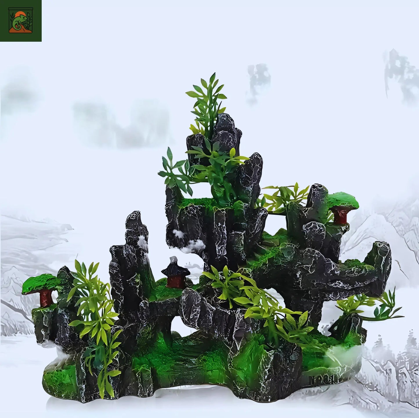 Rocher Suspendu en Résine pour Terrarium – Décor Montagneux