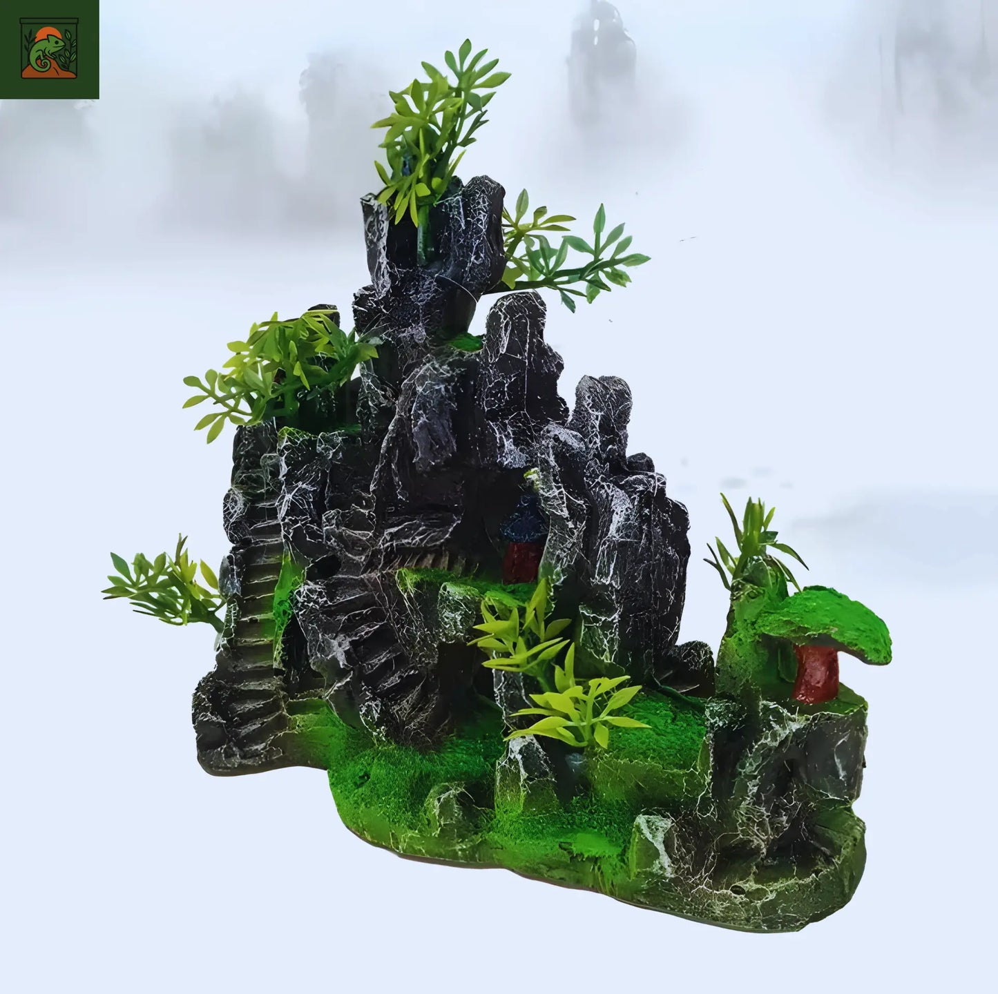 Rocher Suspendu en Résine pour Terrarium – Décor Montagneux