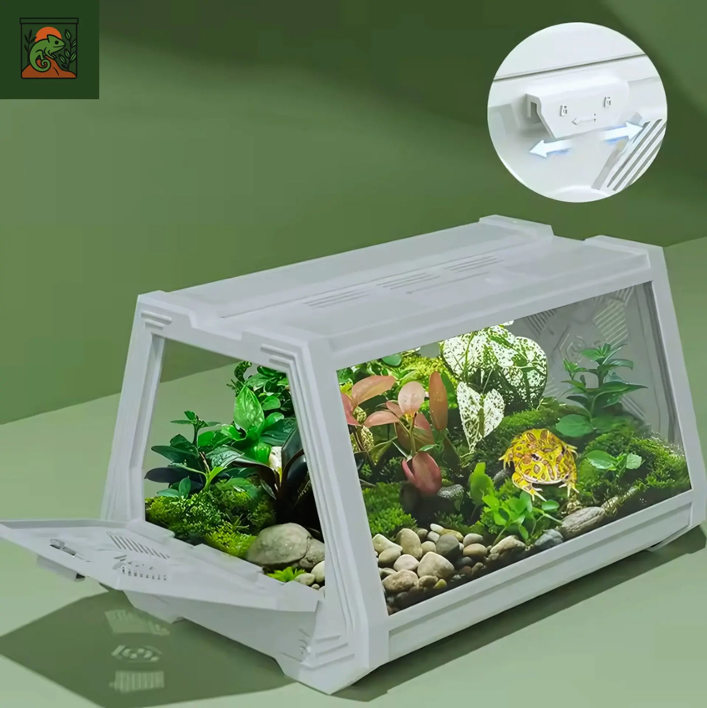Terrarium Compact – Habitat Portable et Sécurisé