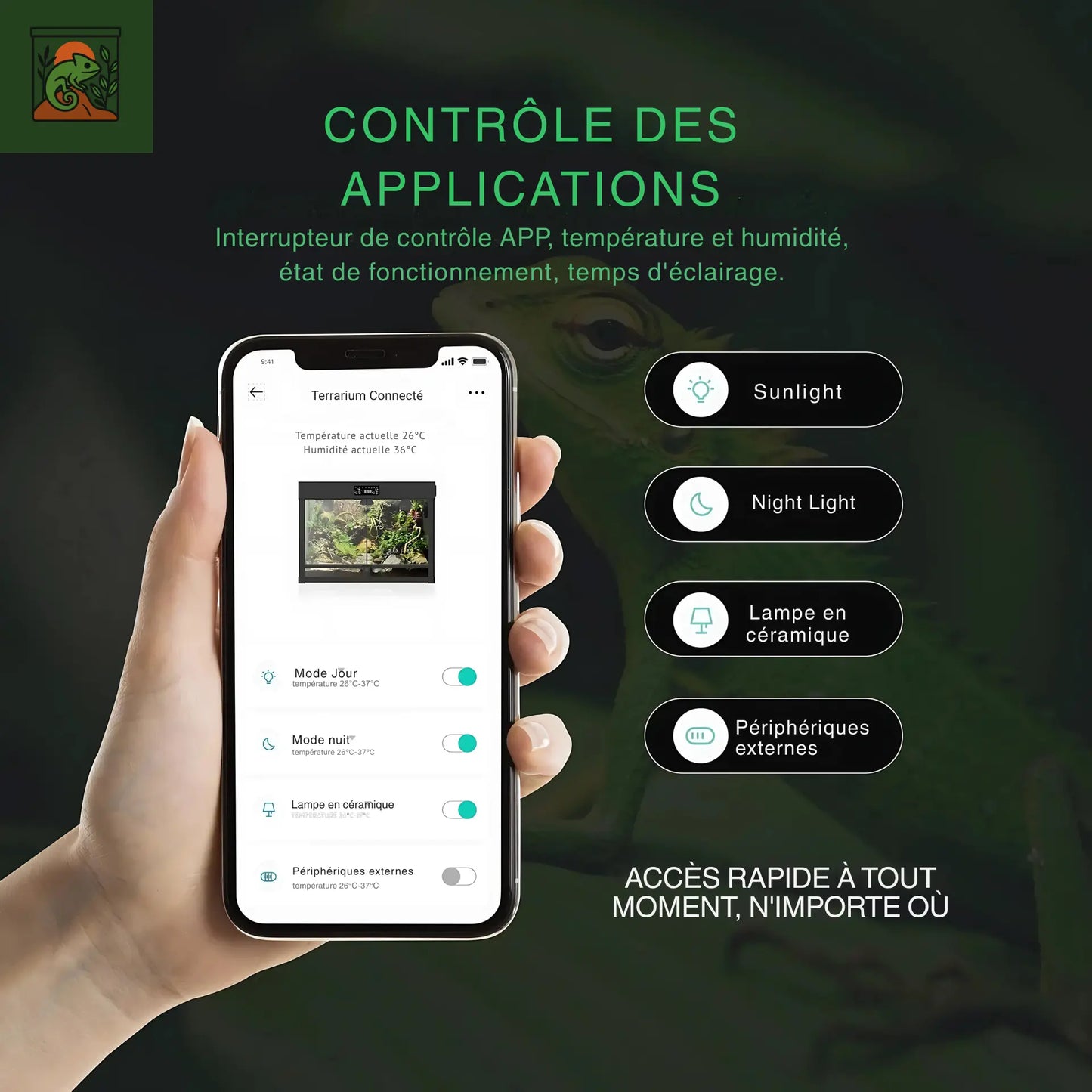 Terrarium Intelligent Nouvelle Génération