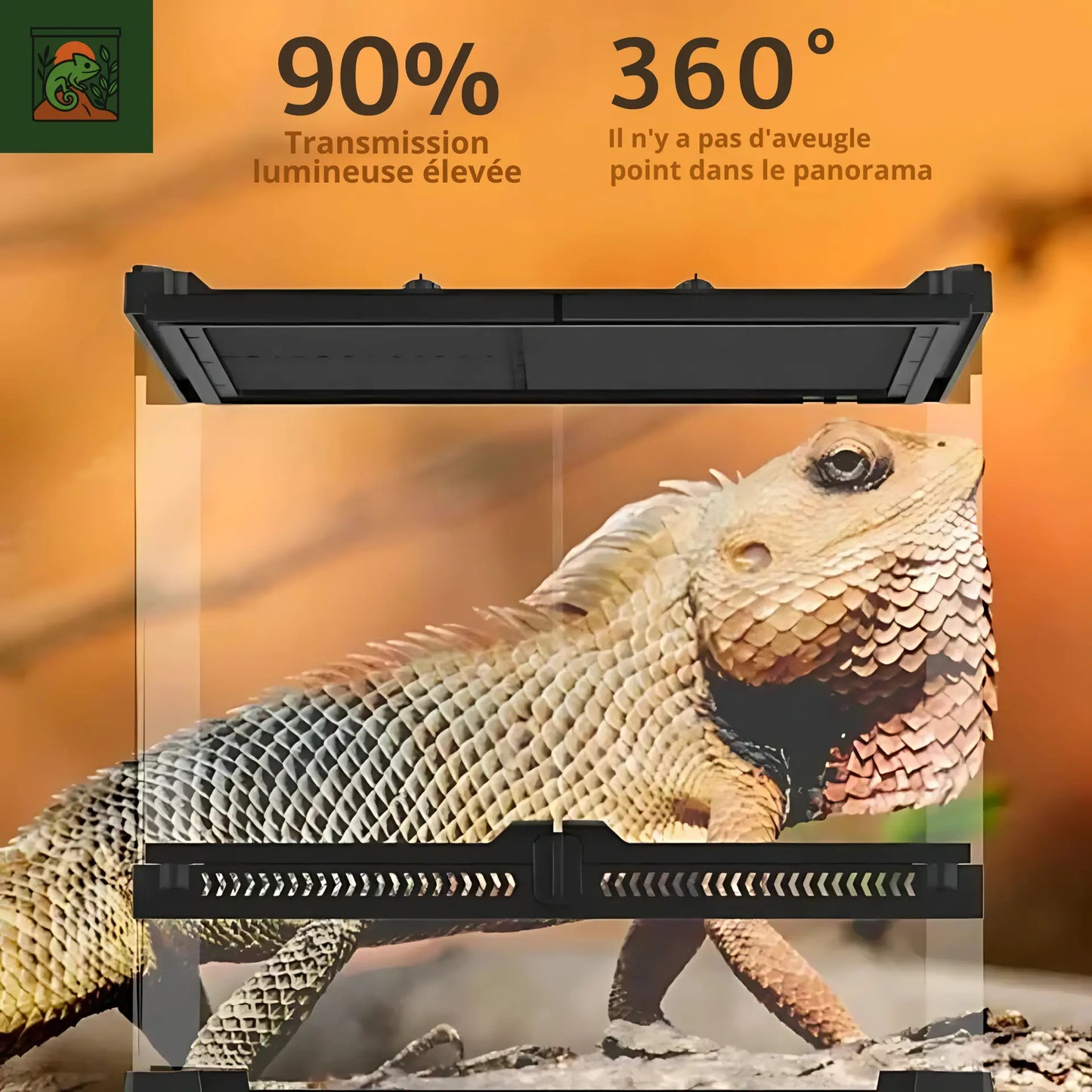 Terrarium Verre Trempé Double Porte – Sécurité et Design Reptiles