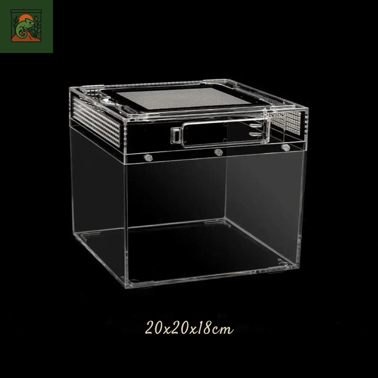 Terrarium carré en acrylique transparent – Léger et durable pour reptiles