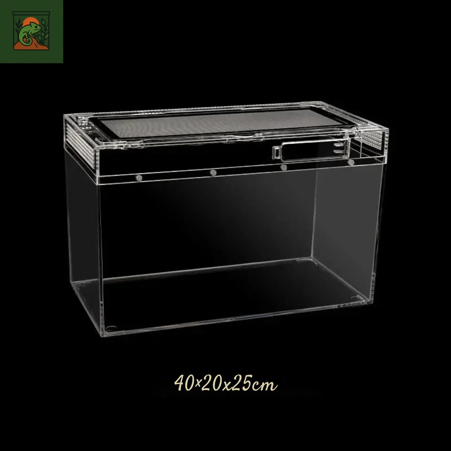 Terrarium carré en acrylique transparent – Léger et durable pour reptiles