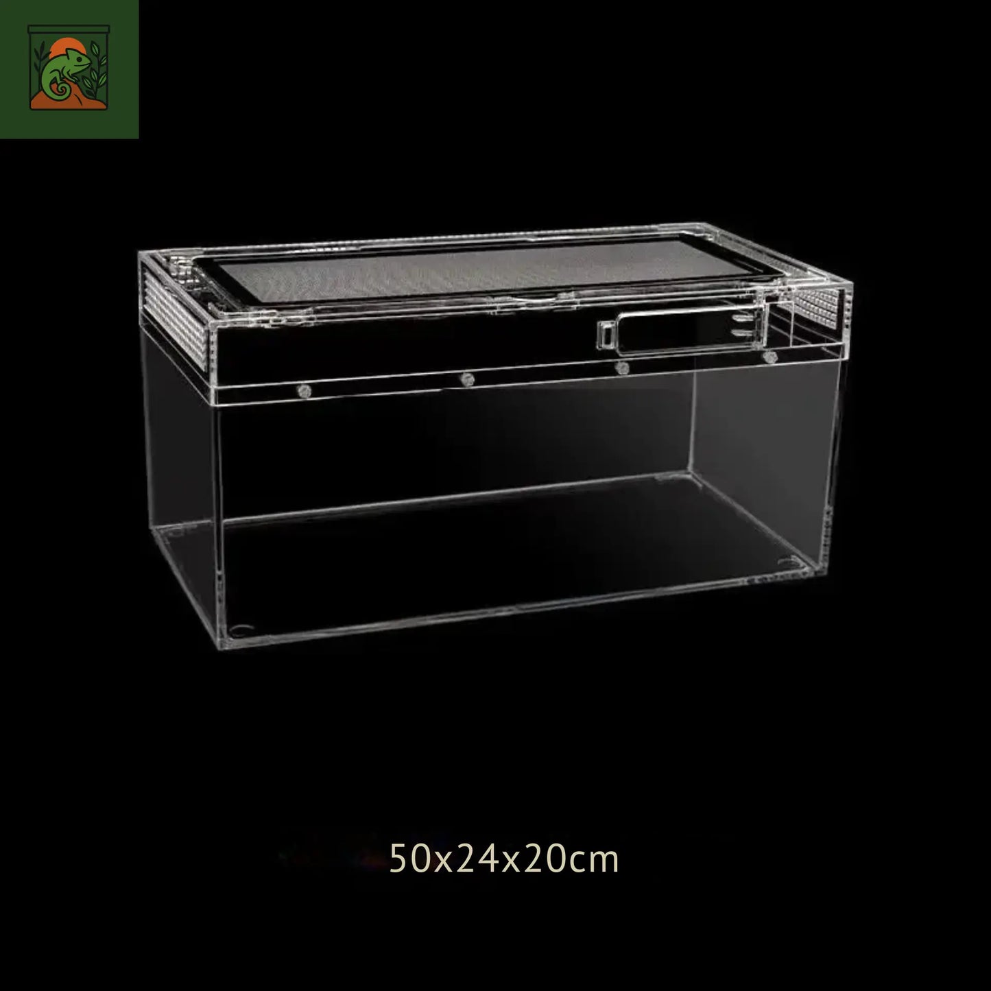 Terrarium carré en acrylique transparent – Léger et durable pour reptiles