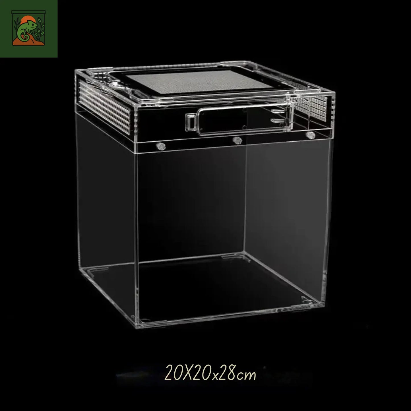 Terrarium carré en acrylique transparent – Léger et durable pour reptiles