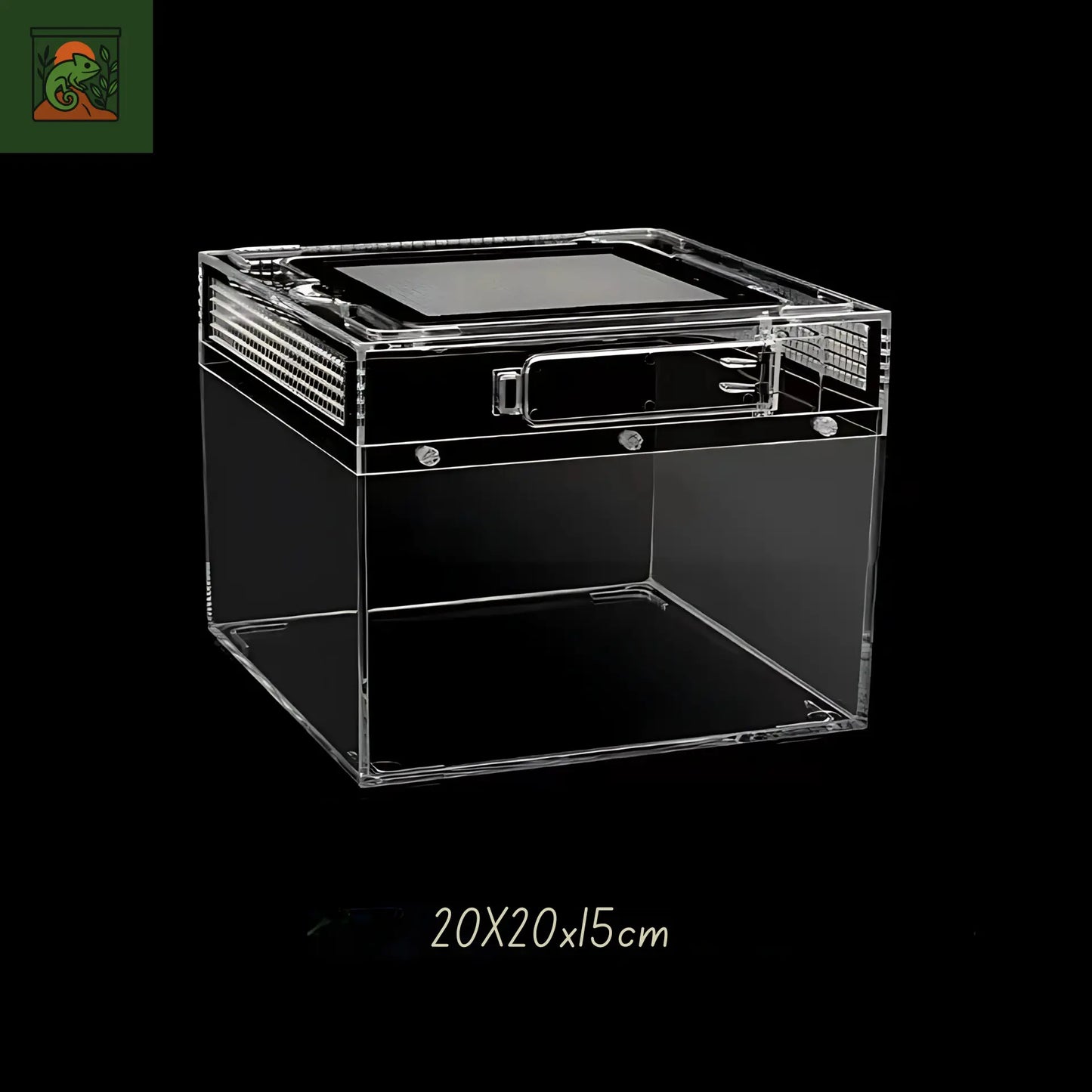 Terrarium carré en acrylique transparent – Léger et durable pour reptiles