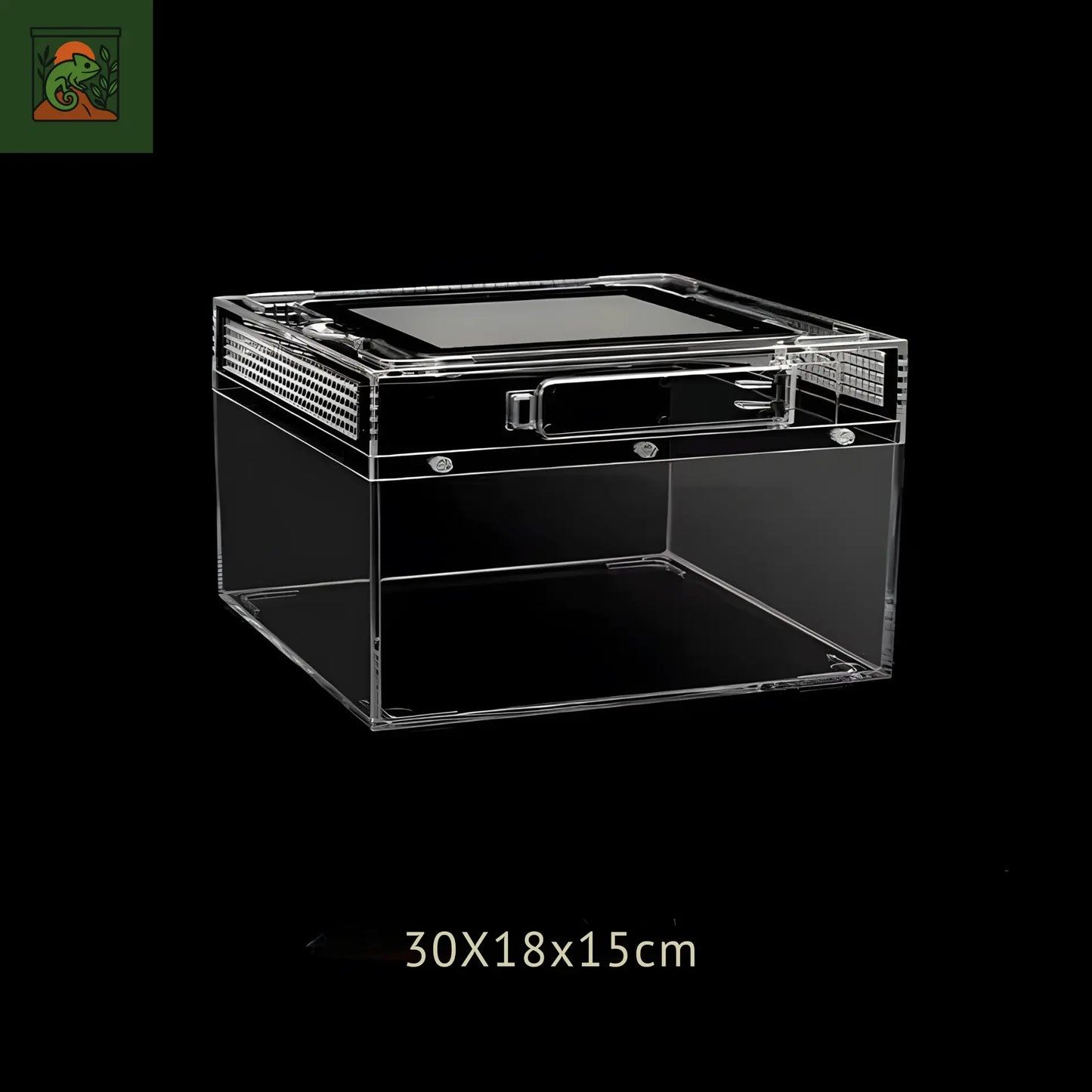 Terrarium carré en acrylique transparent – Léger et durable pour reptiles