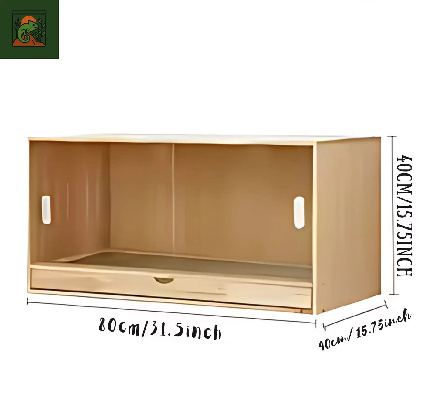 Terrarium en Bois pour Tortue – Grand Vivarium avec Façade Acrylique