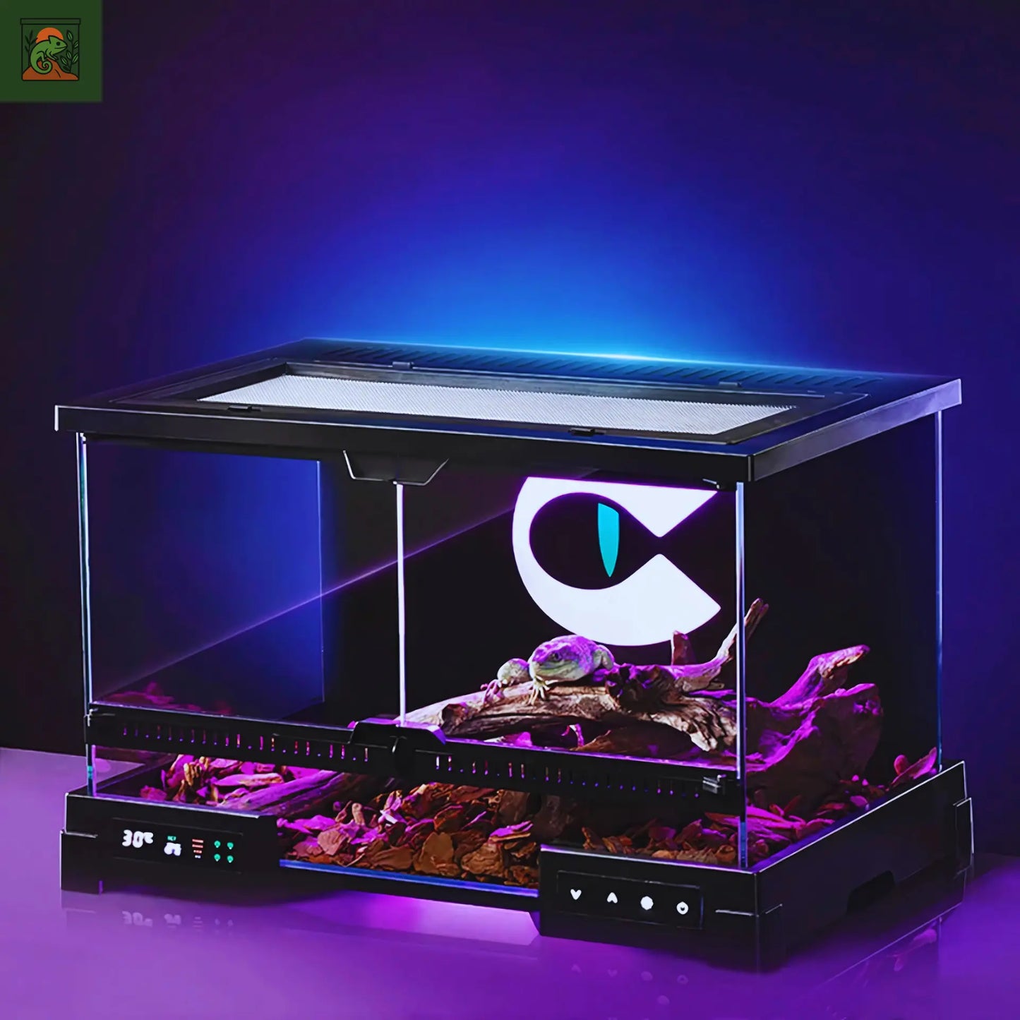Terrarium en Verre Intelligent – Habitat Futuriste & Premium