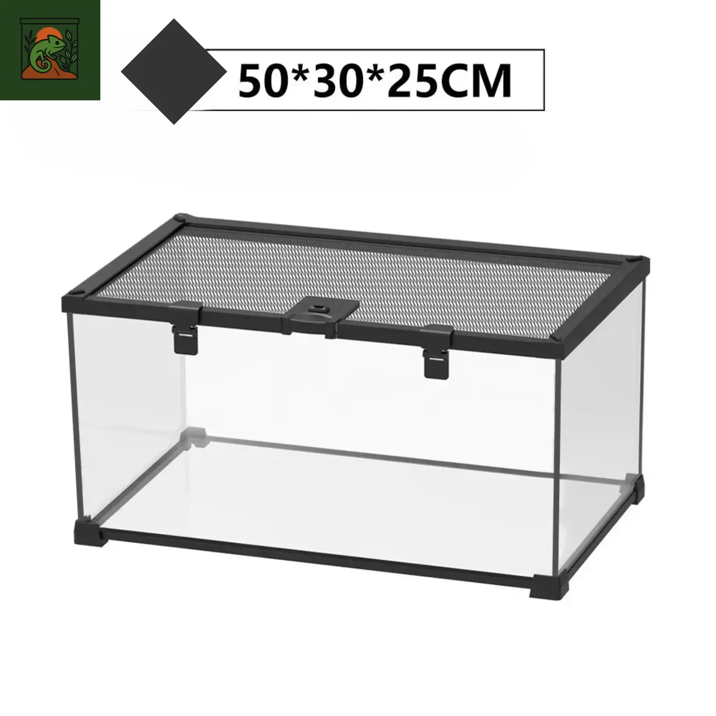 Boîte d'élevage de Reptiles en verre trempé, Cage d'alimentation pour lézards, amphibiens, Terrariums écologiques, chenil à tortues, accessoires pour Reptiles
