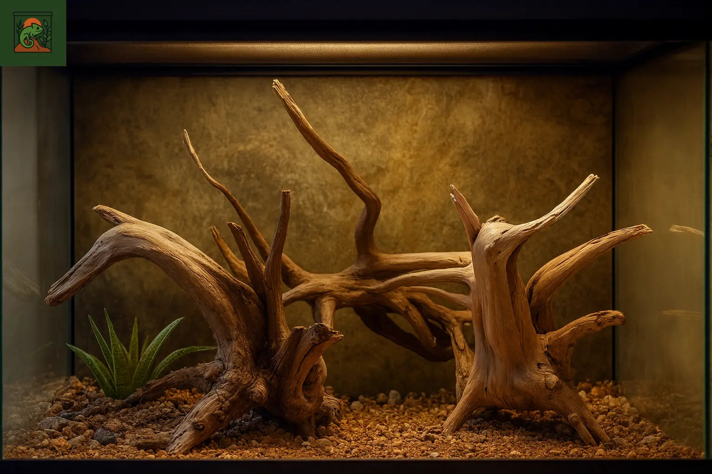 Tronc d'Arbre Naturel en Bois pour Terrarium