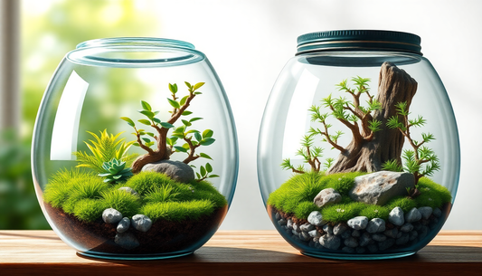 Quel type de bocal choisir pour votre terrarium : ouvert ou fermé ? - LeTerrarium