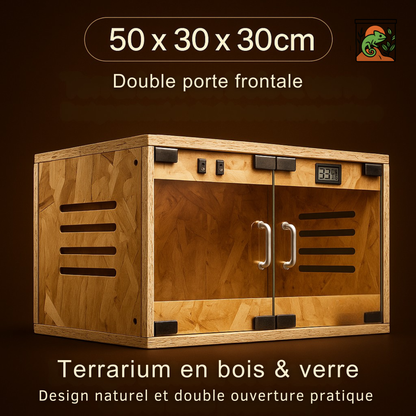 Terrarium en PVC et Bois 