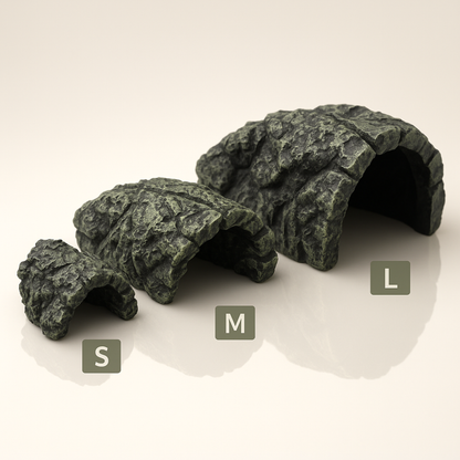 Grotte en Résine pour Terrarium – Cachette Roche Naturelle 