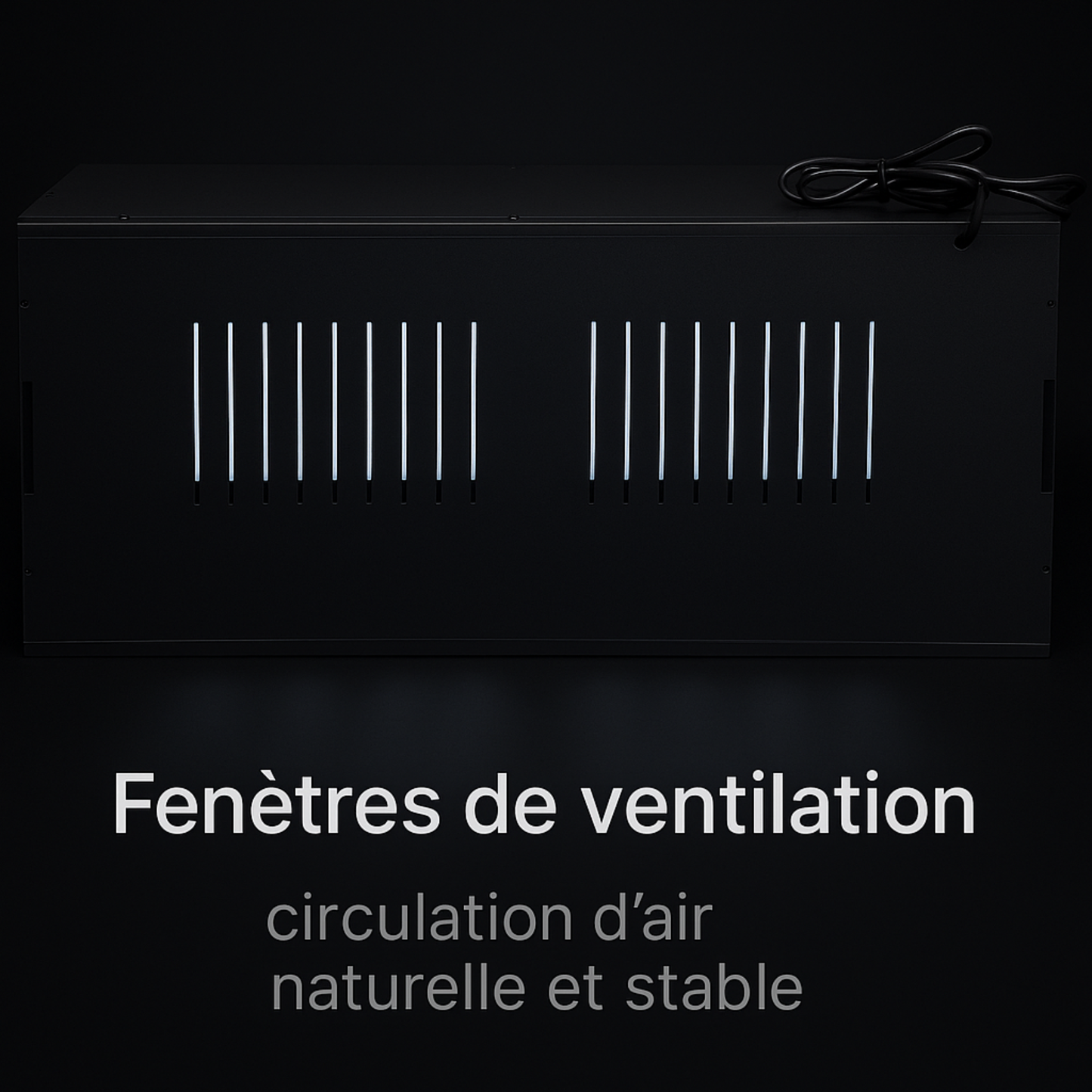 Terrarium en PVC noir 