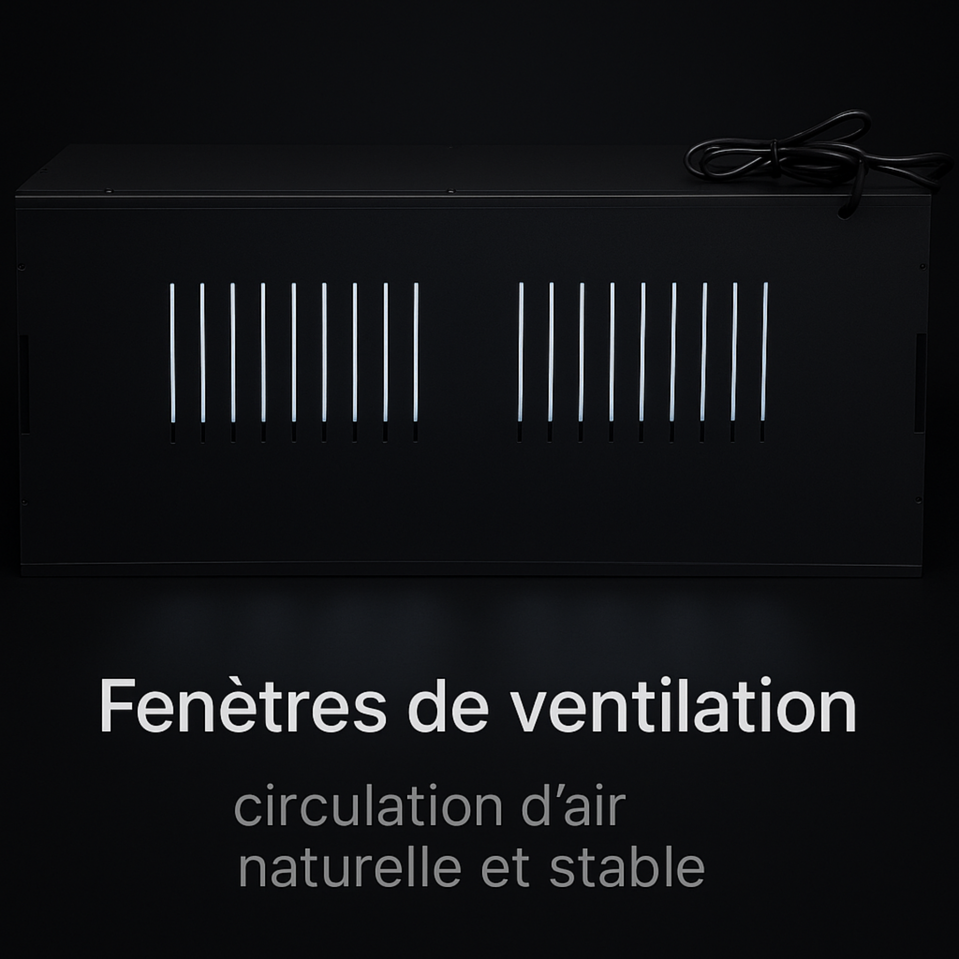 Terrarium en PVC noir 