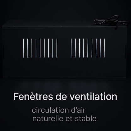 Terrarium en PVC noir 